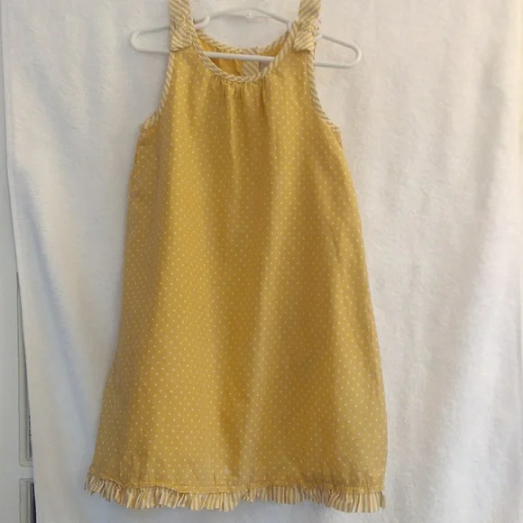 Jillian's Closet Dresses | Size 5t Jillian's Closet Gold Cream Sun Dress | Color: Cream/Gold | Size: 5tg | Jasperryder's Closet